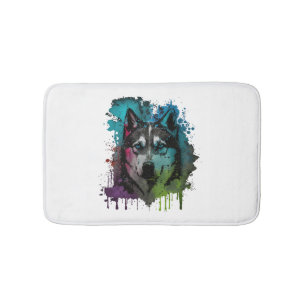 Husky Dog Badematte