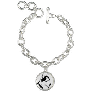 Husky Dog Bracelet Siberian Husky Charm Bracelet Charm Armband