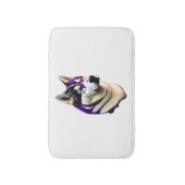 Husky Dog Design Badematte (Vorderseite Vertikal)
