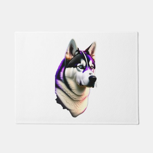 Husky Dog Design Fußmatte (Vorderseite)