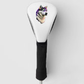 Husky Dog Design Golf Headcover (Vorderseite)