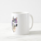 Husky Dog Design Kaffeetasse (VorderseiteRechts)