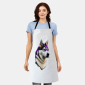 Husky Dog Design Schürze (Getragen)