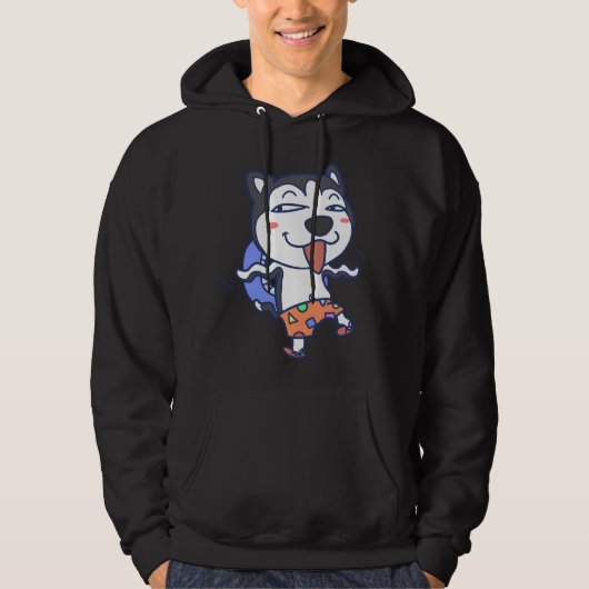 Husky Dog Expression Hoodie (Vorderseite)