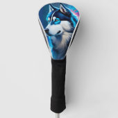 Husky dog golf headcover (Vorderseite)