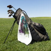 Husky Dog Golfhandtuch (Gras)