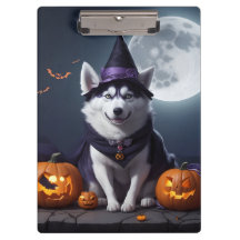 Husky Dog Halloween Adventure Moonlit Magic Spooky