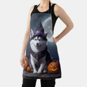 Husky Dog Halloween Adventure Moonlit Magic Spooky Schürze (InSitu)