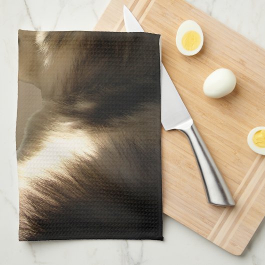 Husky Dog Handtuch Husky Malamute Teetuch (Viertel Falte)