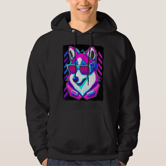 Husky Dog Hoodie (Vorderseite)