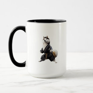 Husky Dog kennt Karate, Husky Dog Karate Player Tasse