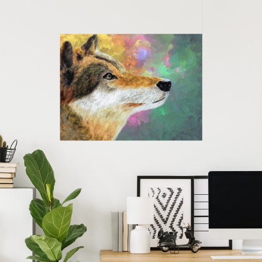 Husky Dog Lou Lou Poster (Heimbüro)