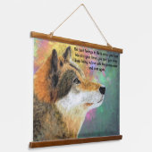 Husky Dog Lou Lou Wandteppich Mit Holzrahmen (Gewinkelt)