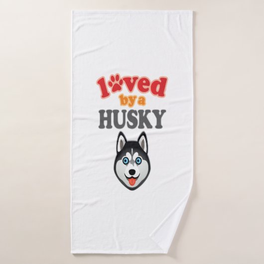 Husky Dog Lover Badehandtuch (Badehandtuch)