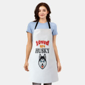 Husky Dog Lover Schürze (Getragen)