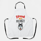 Husky Dog Lover Schürze (Vorderseite)