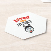 Husky Dog Lover Untersetzer (angewinkelt)