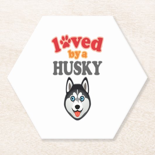 Husky Dog Lover Untersetzer (Vorderseite)
