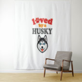 Husky Dog Lover Wandteppich (Beispiel)
