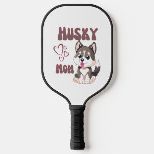 Husky Dog Mama Kawaii Welppy Niedlich Funny Design Pickleball Schläger