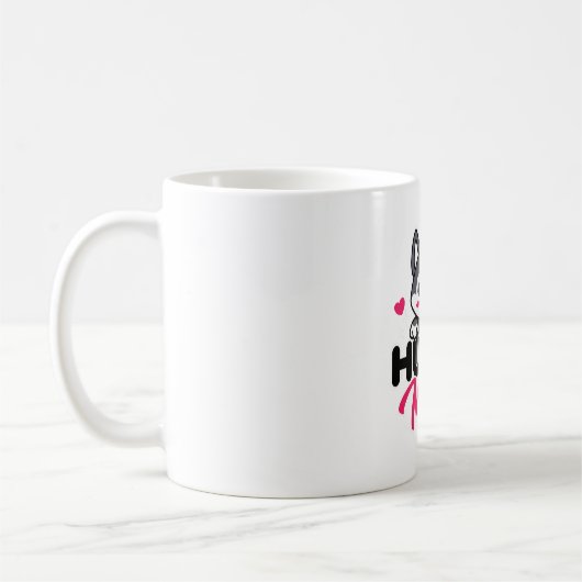 Husky Dog Mama Niedlich Kawaii Design Kaffeetasse (Links)