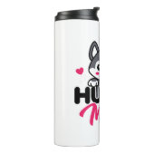 Husky Dog Mama Niedlich Kawaii Design Thermosbecher (Nach links gedreht)