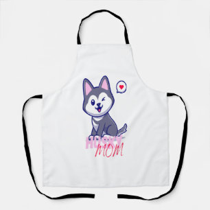 Husky Dog Mama Niedlich Kawaii Welppy Schürze