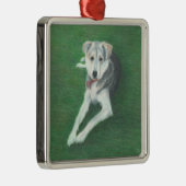 Husky Dog Metal Ornament Aus Metall (Rechts)