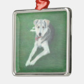 Husky Dog Metal Ornament Aus Metall (Links)