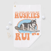 Husky Dog Owner Huskieses Golfhandtuch (Insitu)