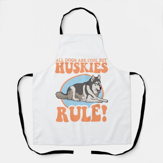 Husky Dog Owner Huskieses Schürze (Vorderseite)