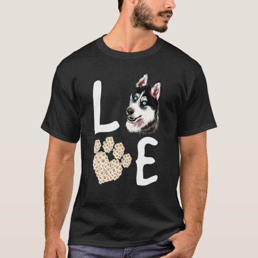 Husky Dog Paw Rescue T-Shirt (Vorderseite)
