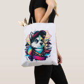 Husky Dog Pirate Tasche (Von Nahem)