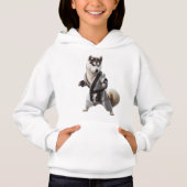 Husky Dog Play Karate, Karate Champion Husky Dog Hoodie (Vorderseite)