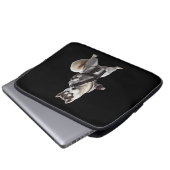 Husky Dog Play Karate, Karate Champion Husky Dog Laptopschutzhülle (Vorne Knopf)