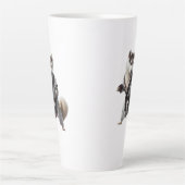 Husky Dog Play Karate, Karate Champion Husky Dog Milchtasse (Vorderseite)