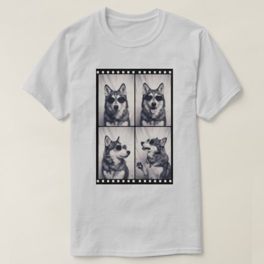 Husky Dog Portrait Unisex T-Shirt (Design vorne)