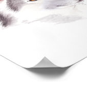 Husky Dog Poster / Tierplakate (Ecke)