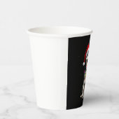 Husky Dog Santa Hat Christmas Tree Xmas Gifts For Pappbecher (Rechts)