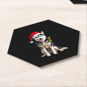 Husky Dog Santa Hat Christmas Tree Xmas Gifts For Untersetzer (angewinkelt)