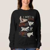 Husky Dog Sledding for an Alaska Sled Dog Rider Sweatshirt (Vorderseite)
