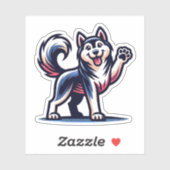 Husky Dog Sticker (Blatt)
