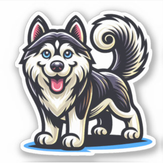 Husky Dog Sticker