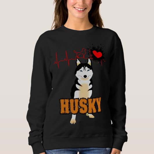 Husky Dog Sweatshirt (Vorderseite)