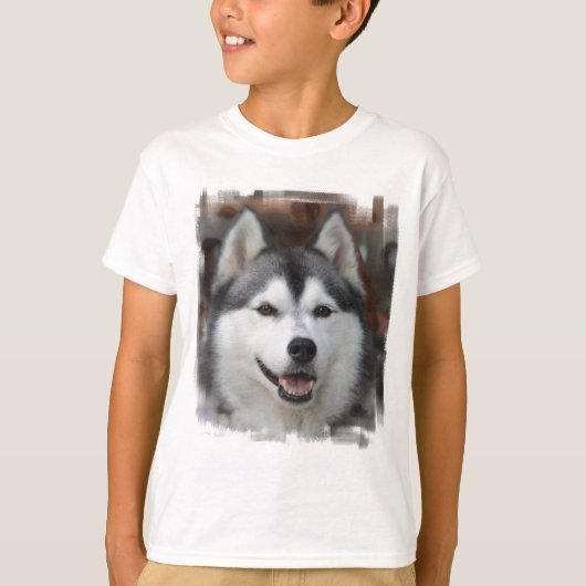 Husky Dog Sweatshirt T-Shirt (Vorderseite)