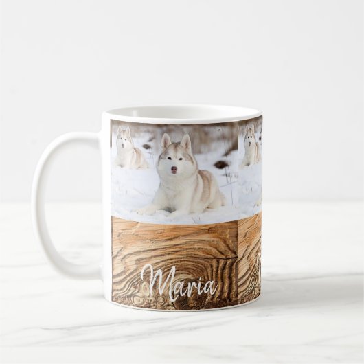 Husky Dog Tasse (Links)