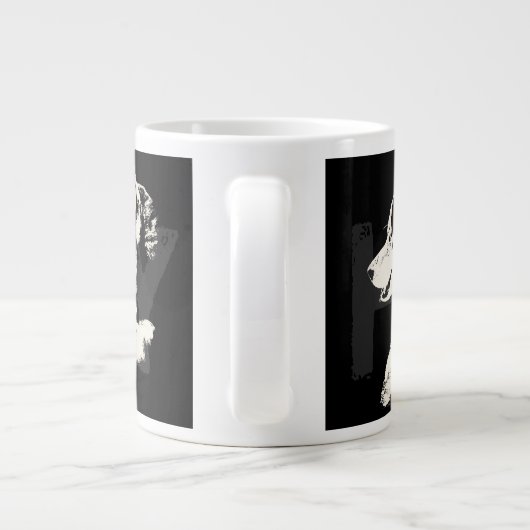 Husky Dog Tasse Siberischer Husky Sleg Dog Cup (Rückseite)