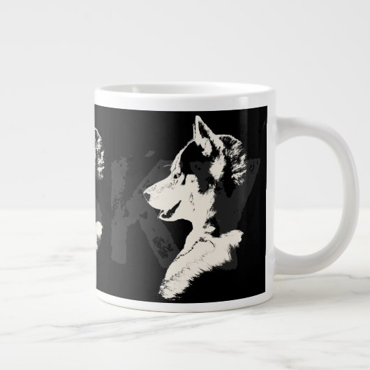 Husky Dog Tasse Siberischer Husky Sleg Dog Cup (Rechts)