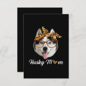 Husky Dog Trageband | Hundepatsch RSVP Karte (Vorne/Hinten)