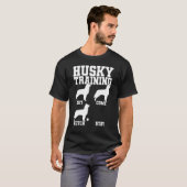 Husky Dog Trainer T-Shirt (Vorne ganz)